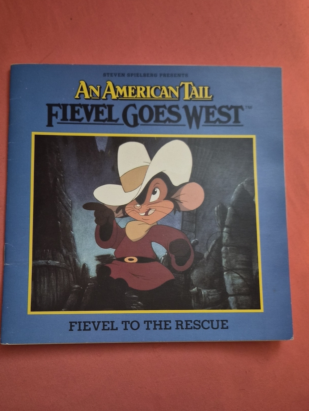 An American Tail Fievel Goes West- Fievel to the Rescue book vintage 1991.